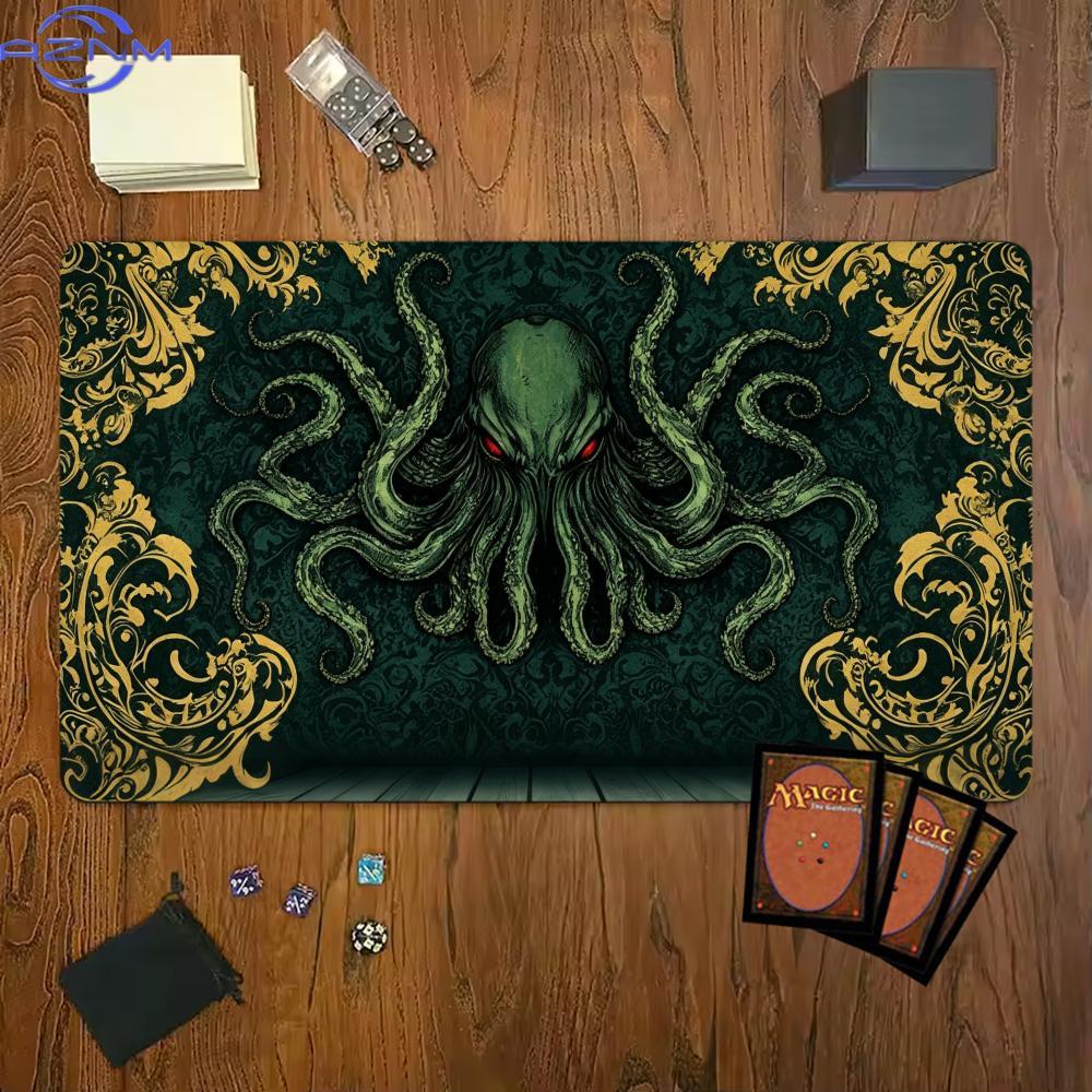 Retro Gaming Xl - Octopus Donkergroen Retro Patroon Gaming Muismat