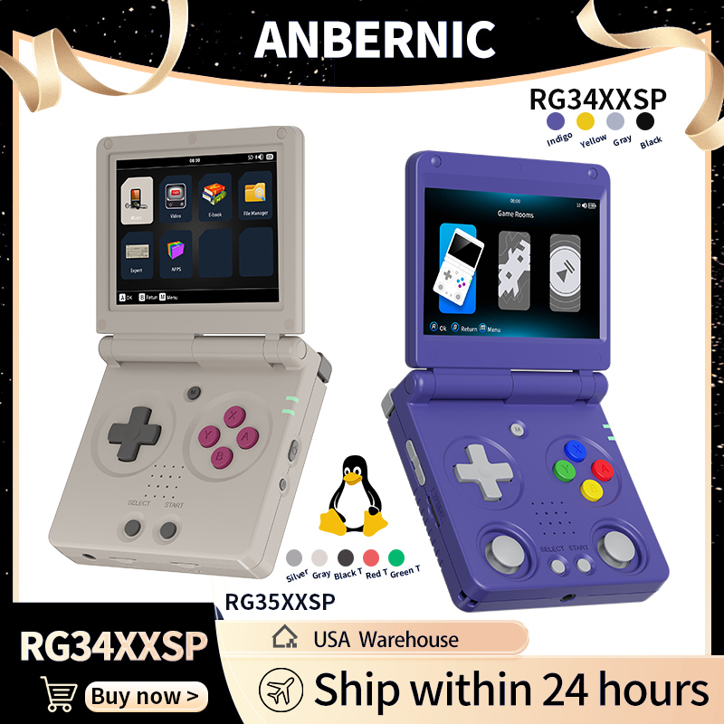 Anbernic RG34XXSP RG35XXSP Fli - Retro Gaming Console Lego recensie en prijs