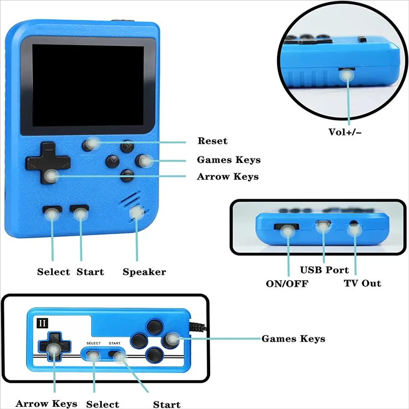 8-Bit Mini Video Game Console  - Retro Gaming Console Lego recensie en prijs