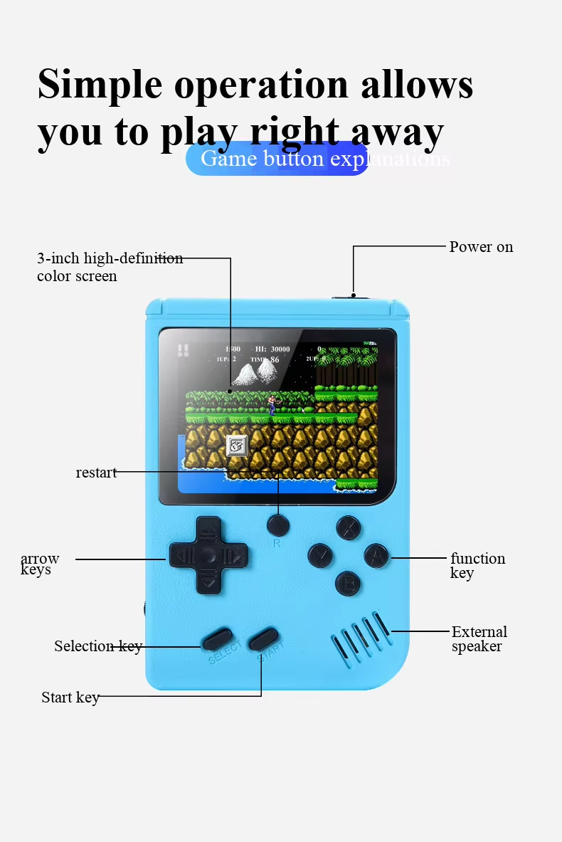 400-in-1 MINI Games Handheld G - Retro Gaming Console Lego recensie en prijs