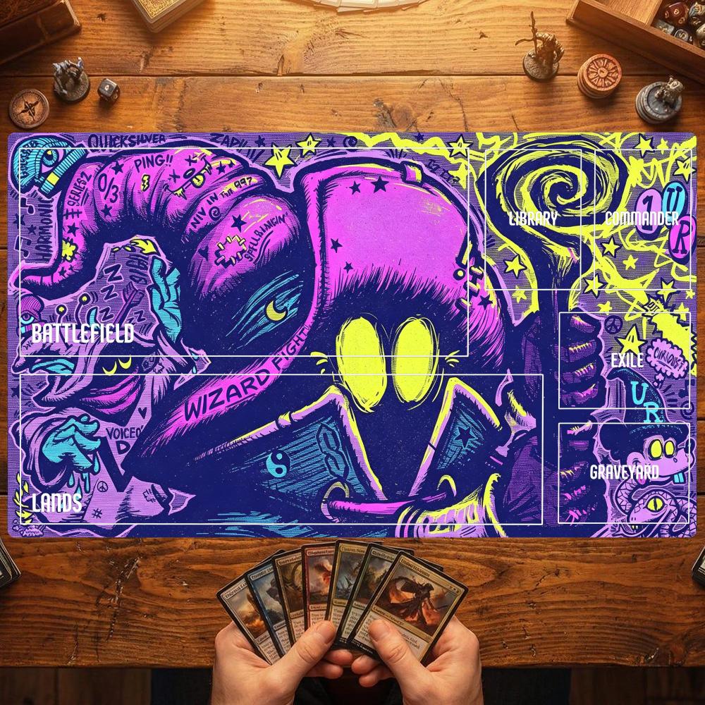 TCG Playmat Retro Neon Street  - Retro Gaming Zone recensie en prijs